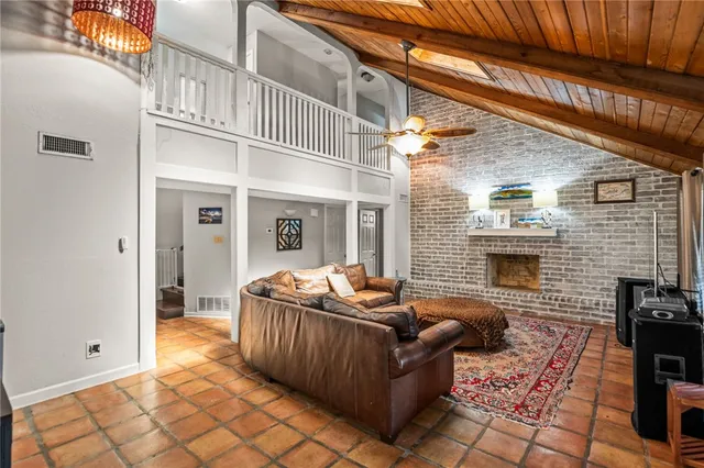 a outdoor space with patio furniture