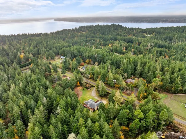 a view of city and mountain