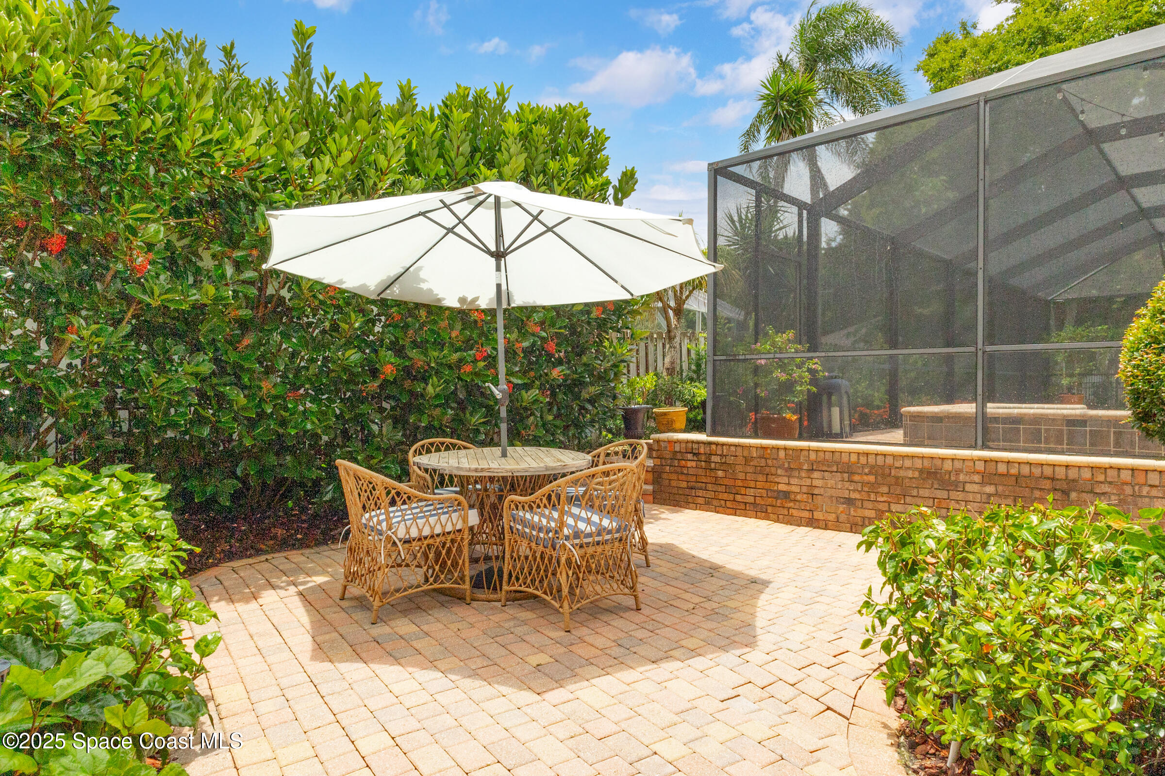 1307 Rockledge Drive Rockledge, FL 32955 - Photo 49 of 75 a garden view with a seating space