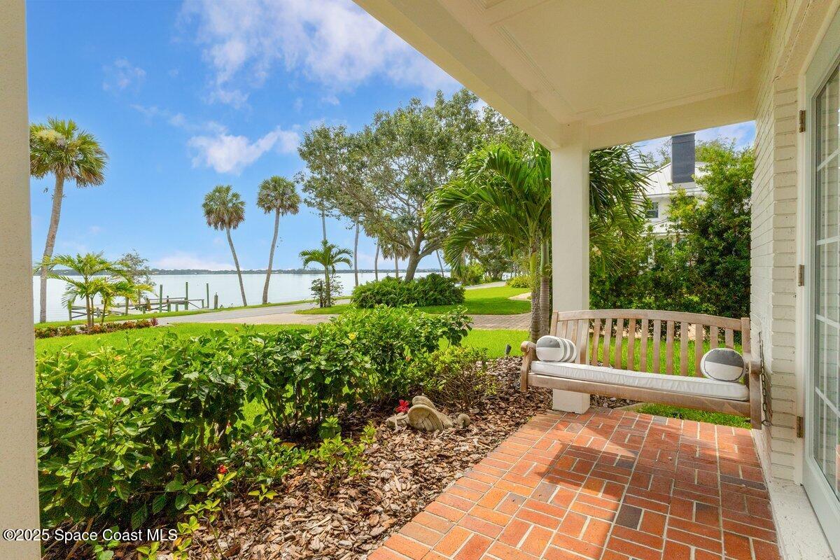 1307 Rockledge Drive Rockledge, FL 32955 - Photo 65 of 75 a garden view with a seating space