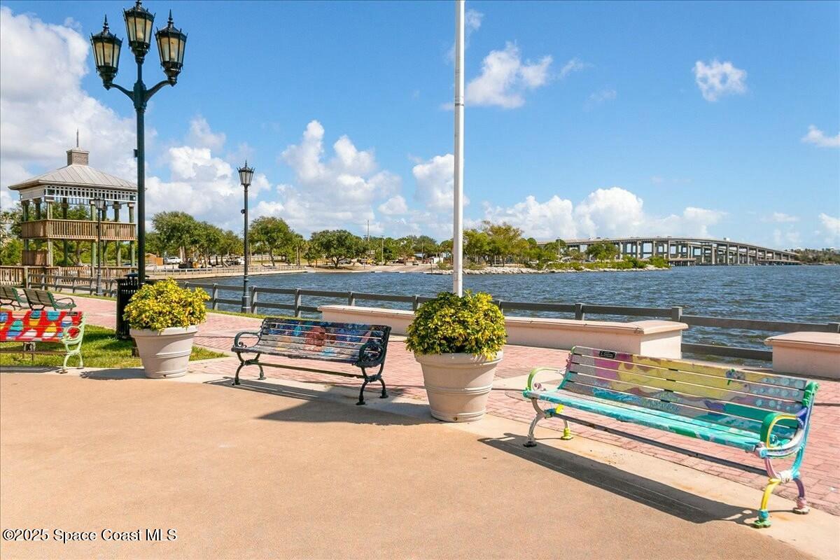 1307 Rockledge Drive Rockledge, FL 32955 - Photo 73 of 75 a bench sitting in the middle of a building