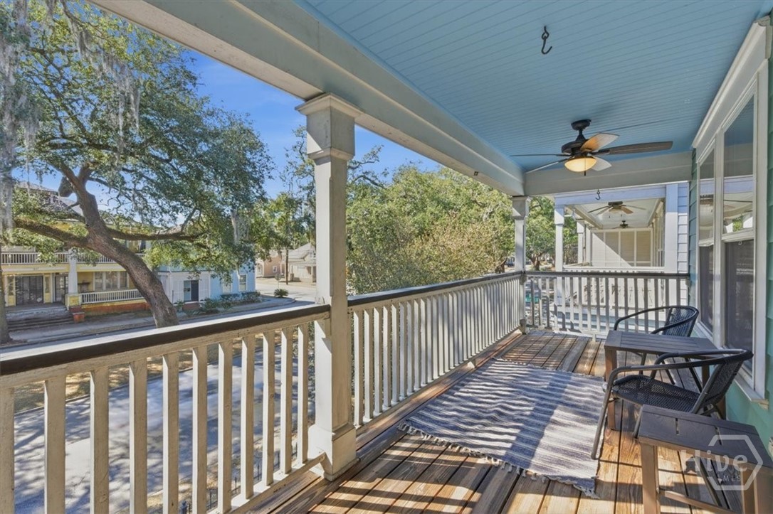 516 West 37th Street Savannah, GA 31415 - Photo 37 of 43 Upstairs Balcony