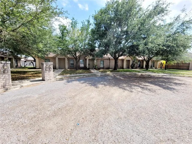 a view of road with trees