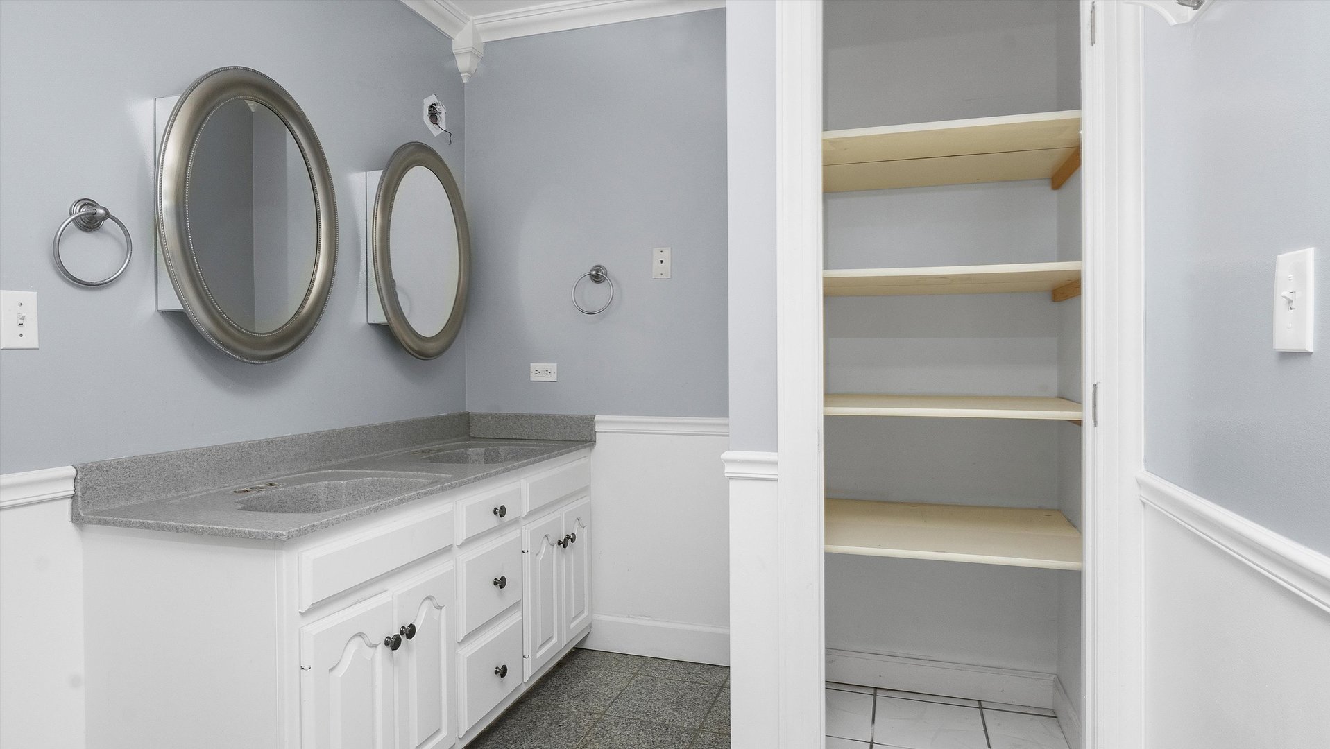 Undisclosed Address Elwood, IL 60421 - Photo 23 of 41 a bathroom with a sink and a mirror