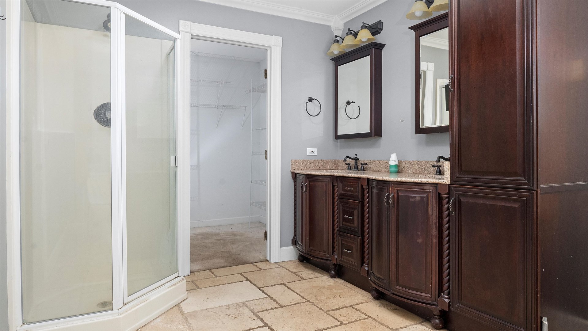 Undisclosed Address Elwood, IL 60421 - Photo 32 of 41 a bathroom with a sink and a mirror