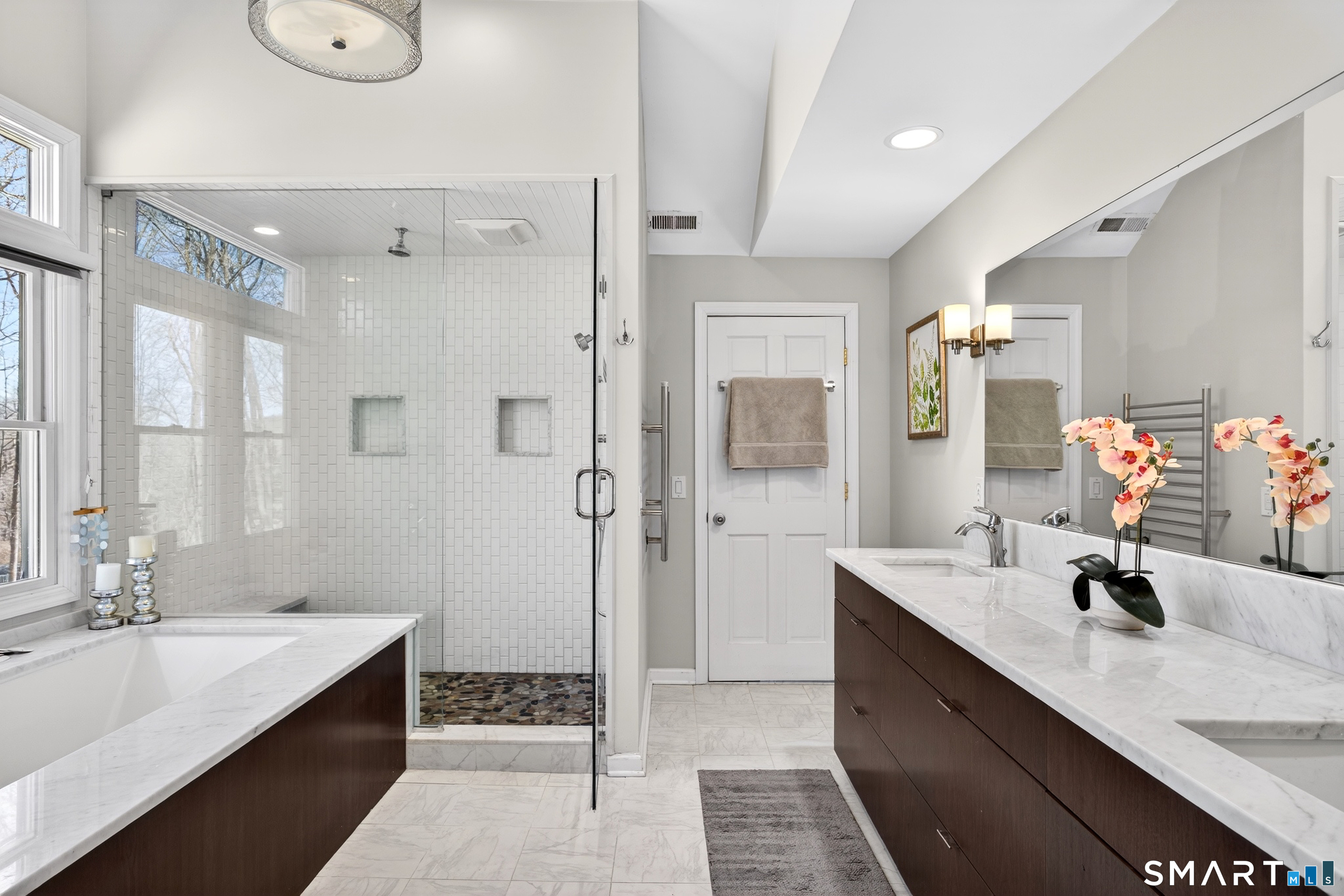 42 Great Hill Road Ridgefield, CT 06877 - Photo 23 of 40 Primary bathroom with new shower and tub