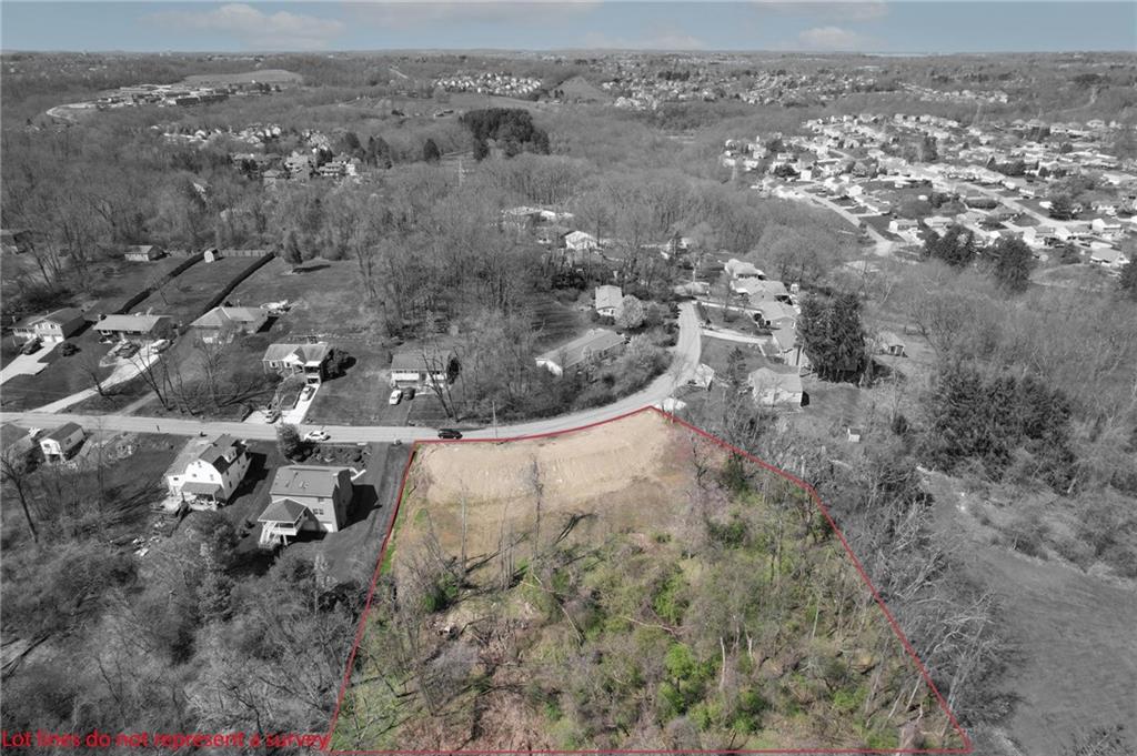 76 Midway Drive McKees Rocks, PA 15136 - Photo 3 of 28 an aerial view of house with yard and mountain view in back