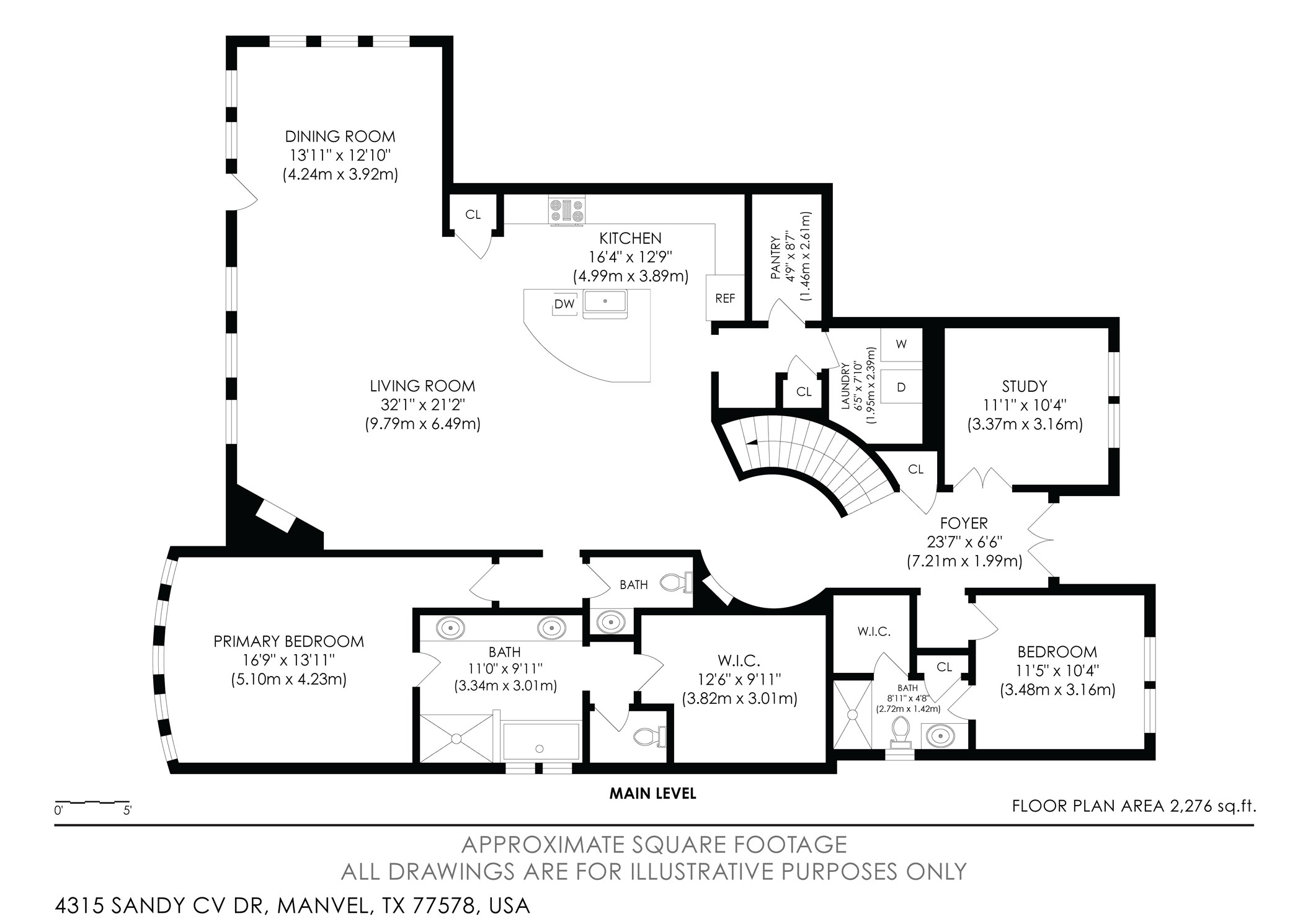 4315 Sandy Cv Drive Manvel, TX 77578 - Photo 49 of 50 1st floor plan