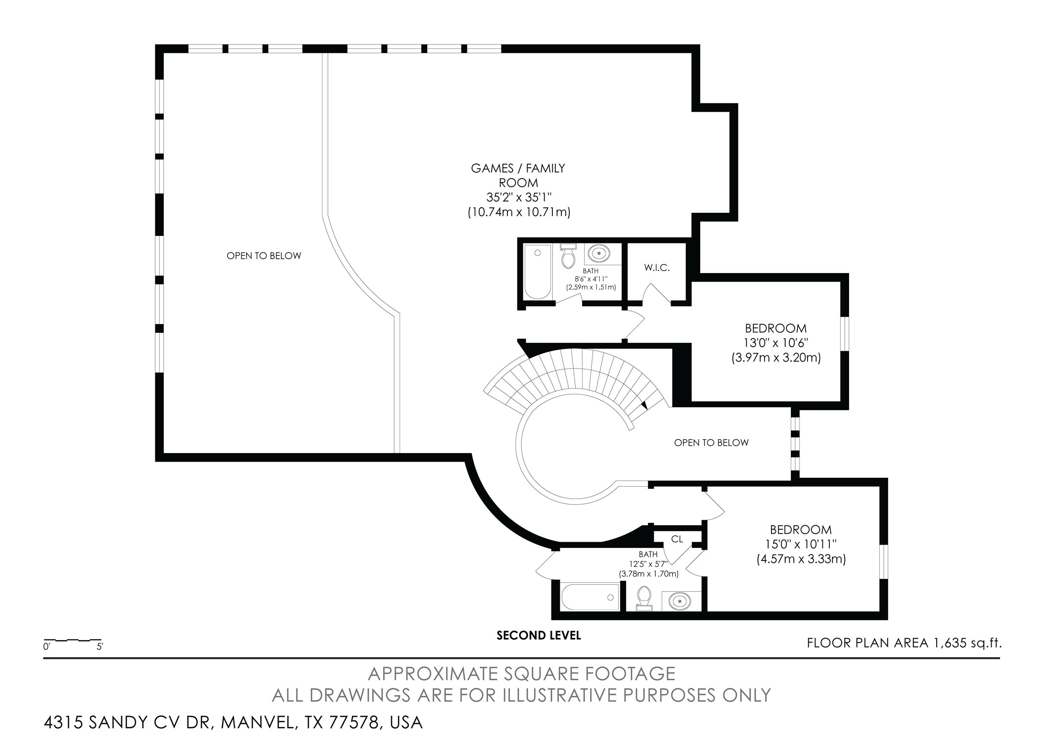 4315 Sandy Cv Drive Manvel, TX 77578 - Photo 50 of 50 2nd floor plan