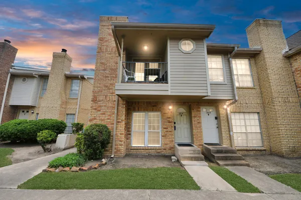 a front view of a house