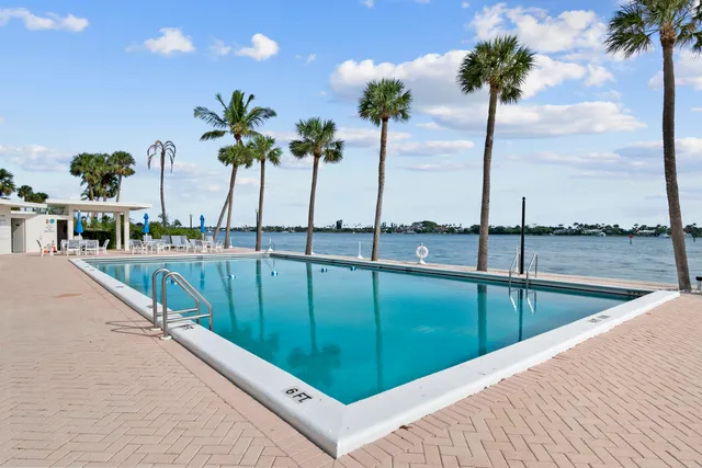 a view of outdoor space with swimming pool