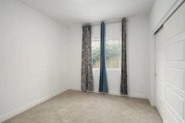 an empty room with window