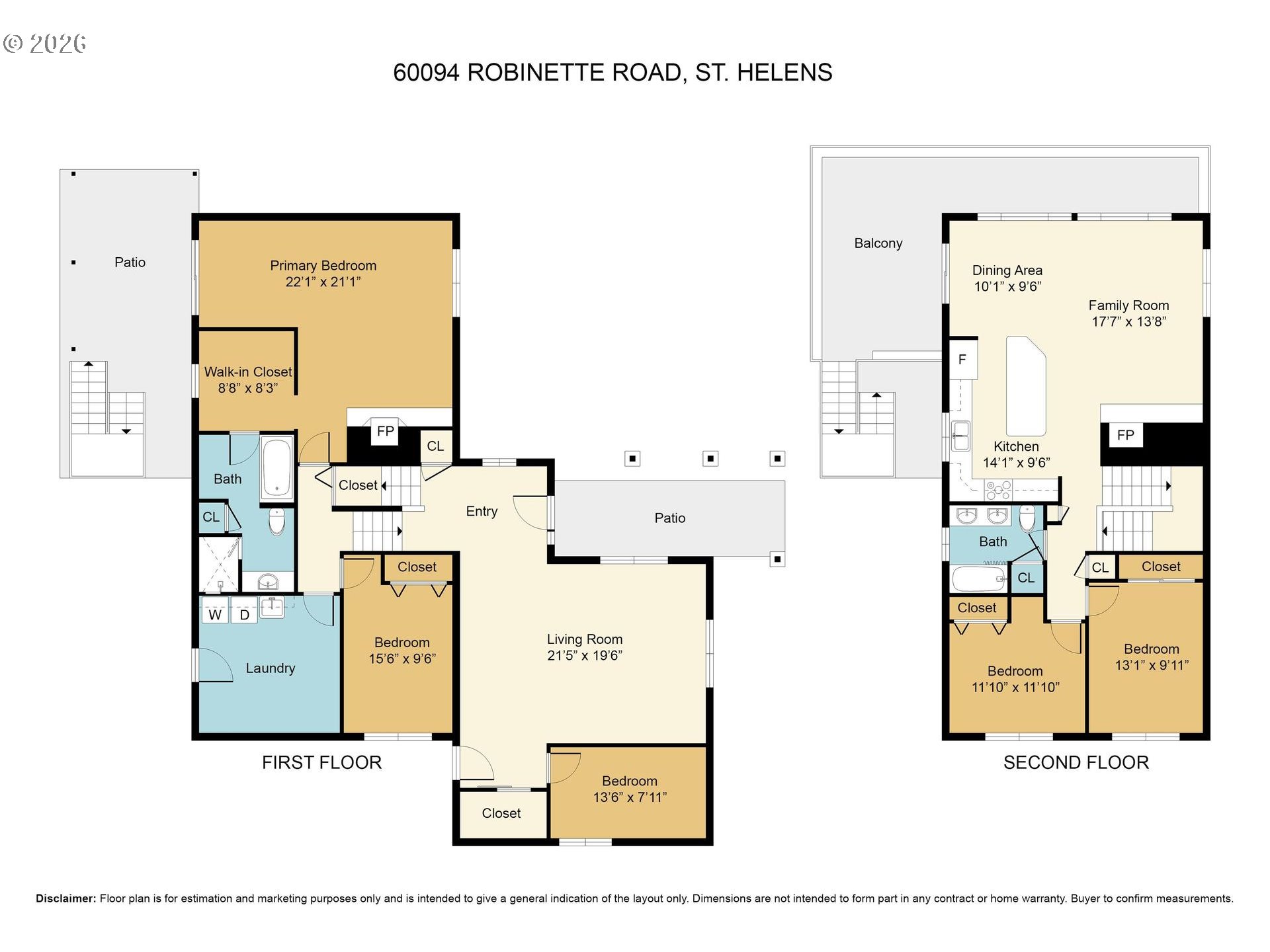 60094 Robinette Road St. Helens, OR 97051 - Photo 39 of 39 Floor Plan