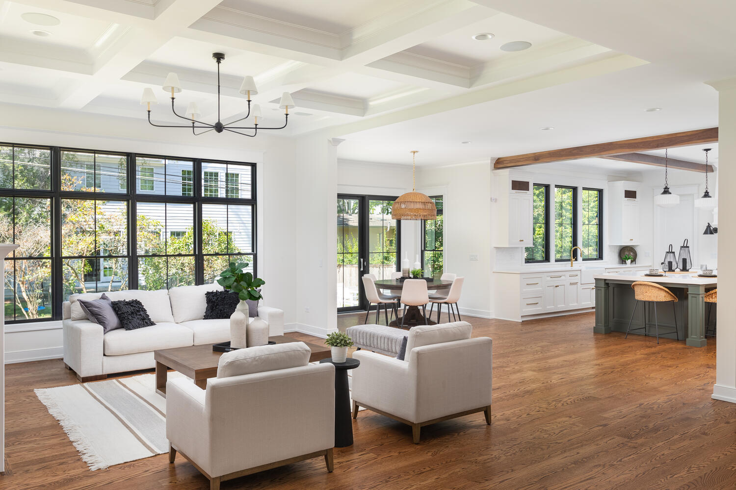 706 South Loomis Street Naperville, IL 60540 - Photo 11 of 43 a living room with furniture and a large window