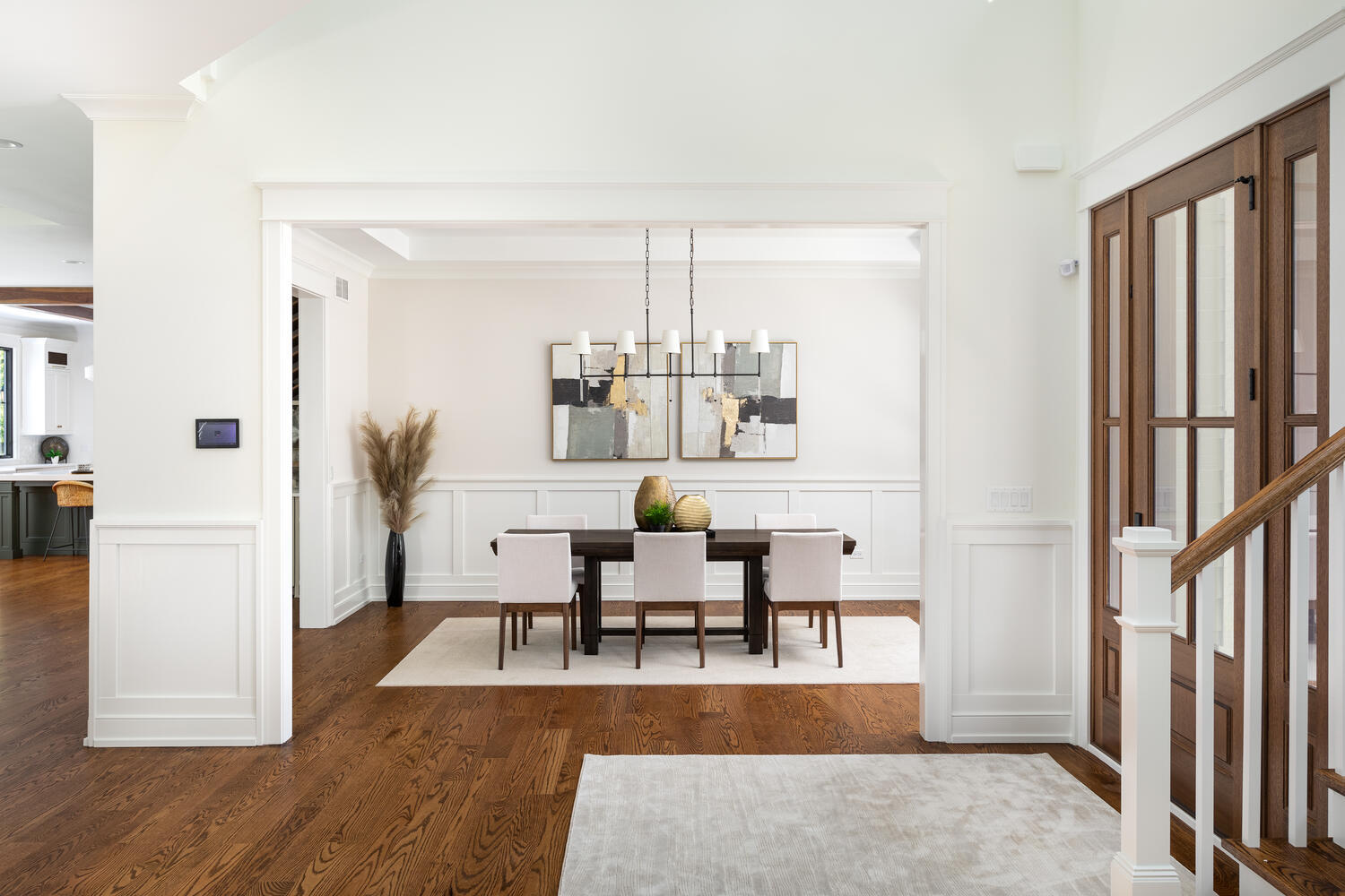 706 South Loomis Street Naperville, IL 60540 - Photo 2 of 43 a living room with furniture wooden floor and a dining table