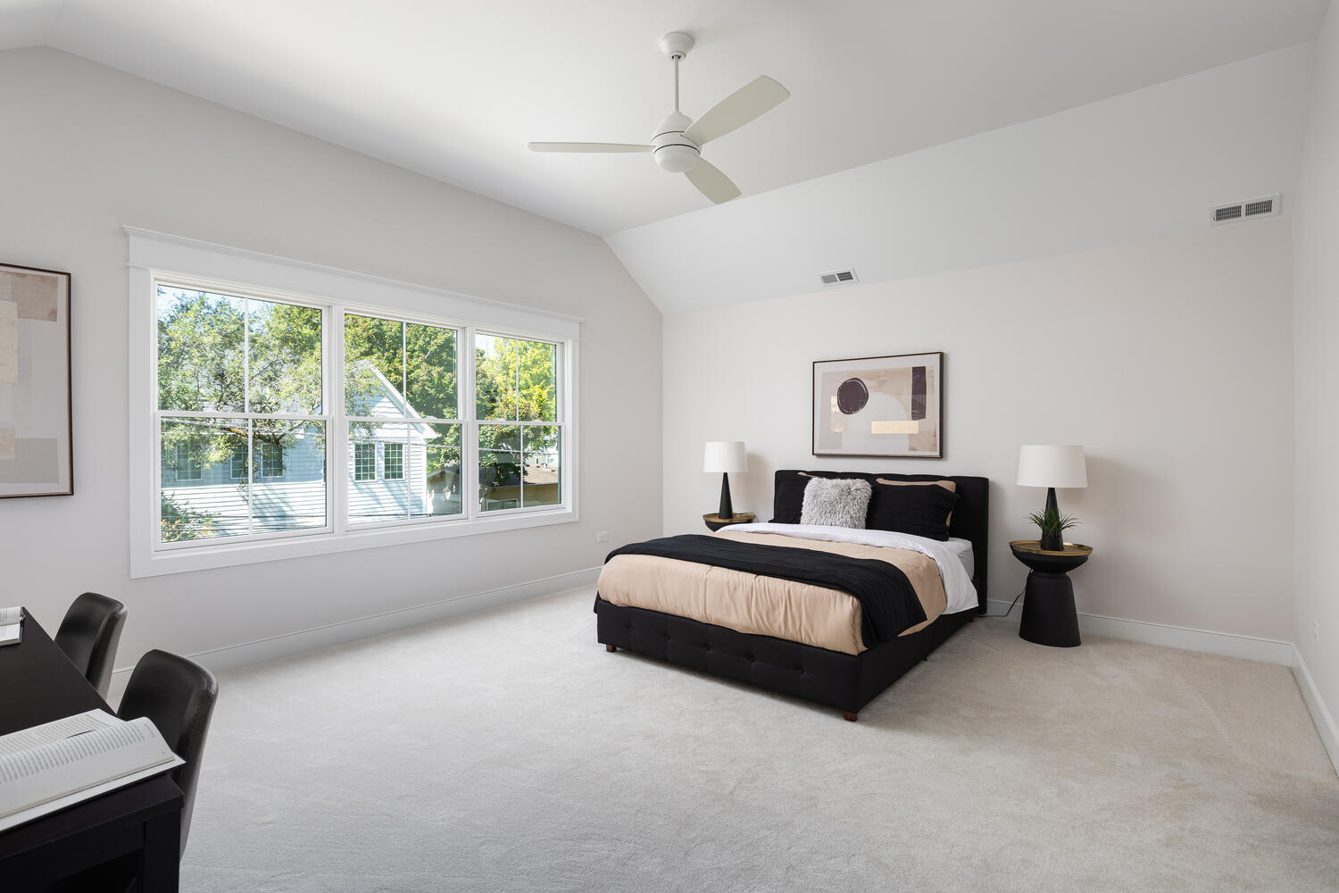 706 South Loomis Street Naperville, IL 60540 - Photo 34 of 43 a spacious bedroom with a bed and window