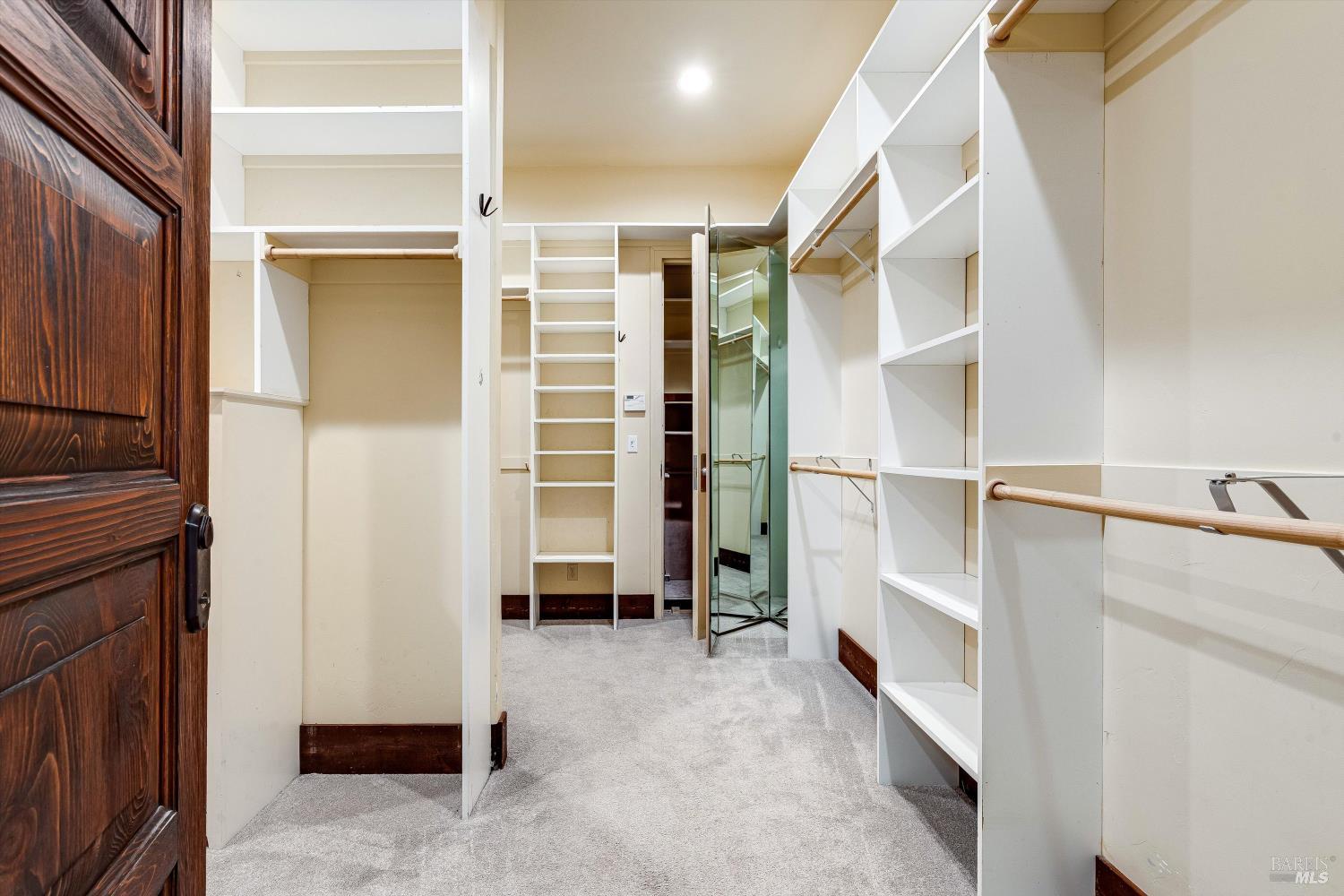 969 Rachael Road Sonoma, CA 95476 - Photo 29 of 82 Walk in closet with safe behind mirror