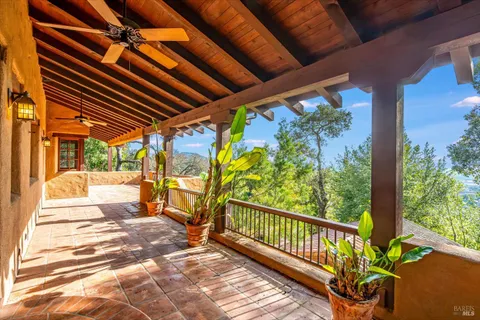 a view of an outdoor space with a lake view