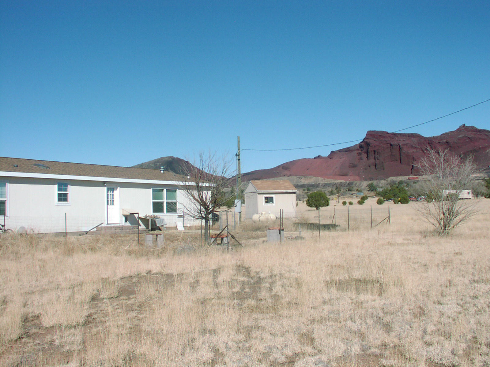 5145 Duck Road Flagstaff, AZ 86004 - Photo 20 of 22 back with mtn