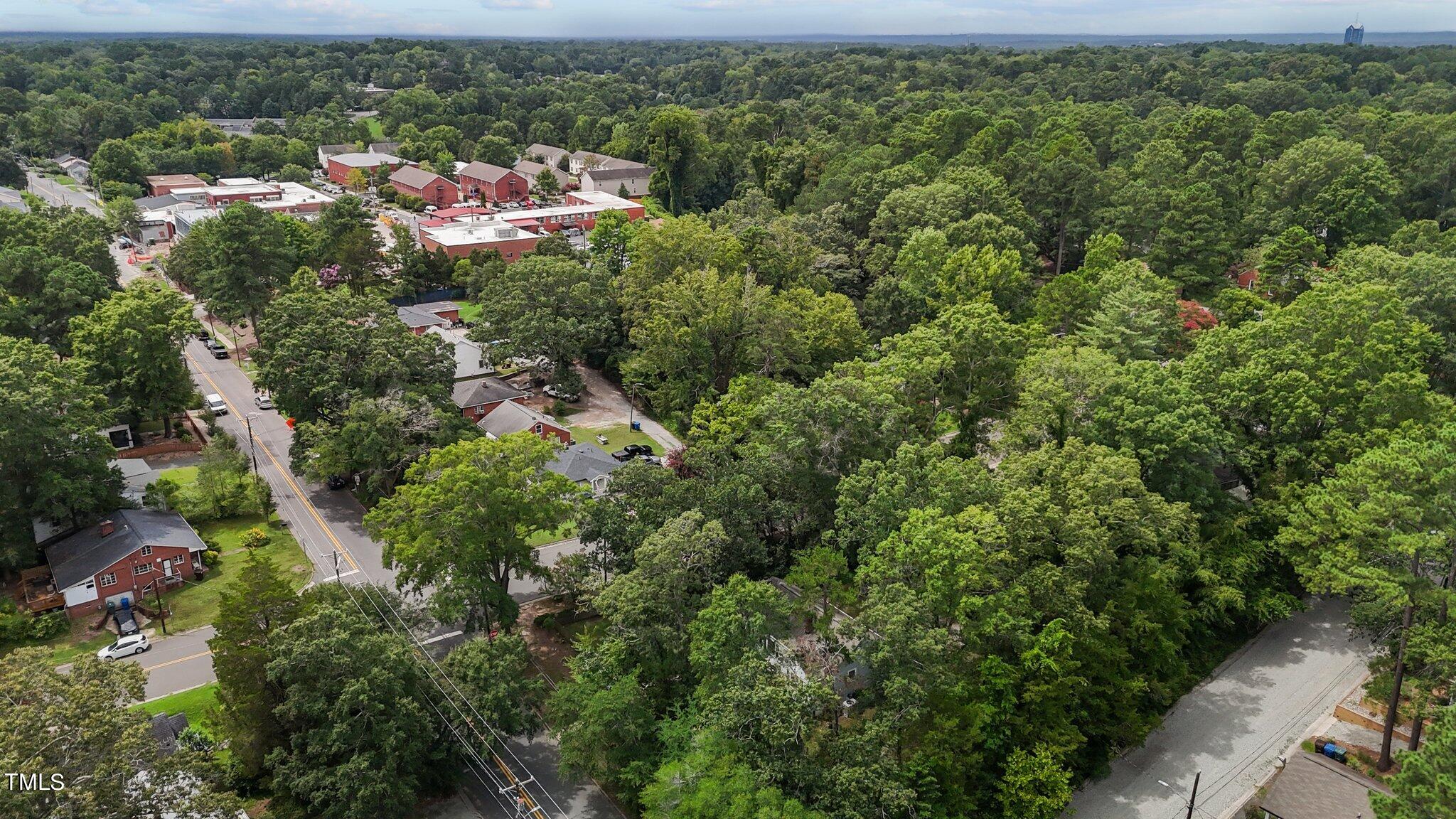 1702 James Street Durham, NC 27707 - Photo 35 of 40 an aerial view of residential houses with outdoor space and trees