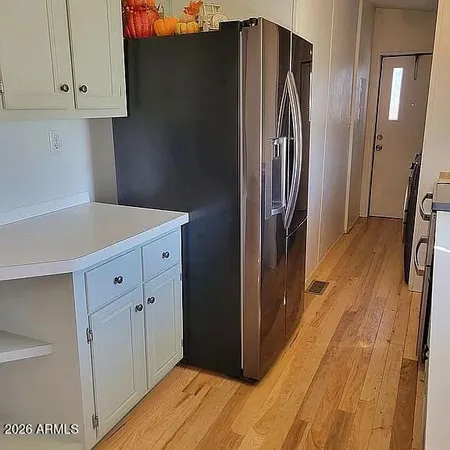 a close view of light fixtures and washer