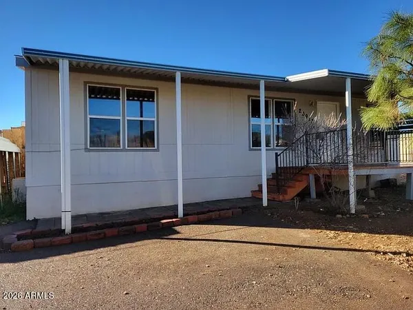 a front view of a house