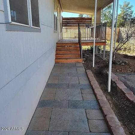 a living room with a couch and a table