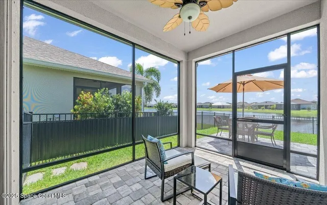 a view of a big room with wooden floor