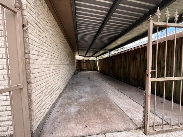 a view of a porch