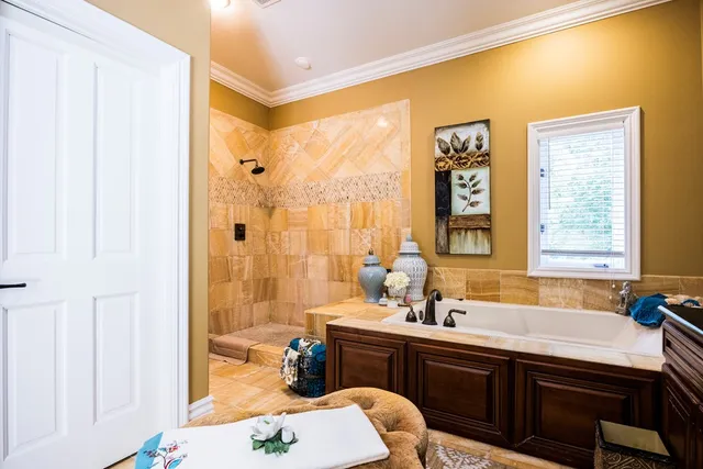 a view of outdoor space with seating area