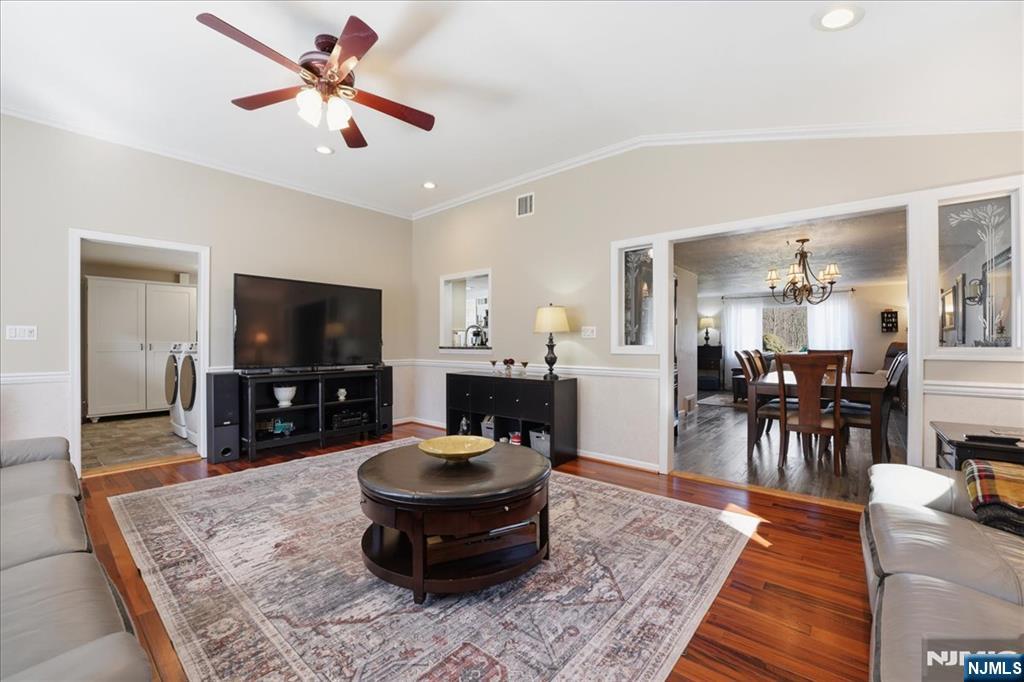 72 West Saddle River Road Waldwick, NJ 07463 - Photo 18 of 50 a living room with furniture and a flat screen tv