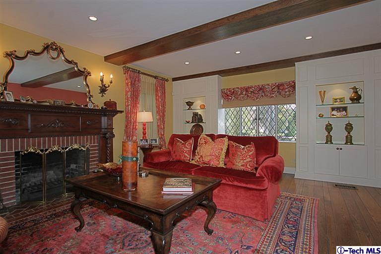 1895 Virginia Road San Marino, CA 91108 - Photo 11 of 45 a living room with furniture and a fireplace