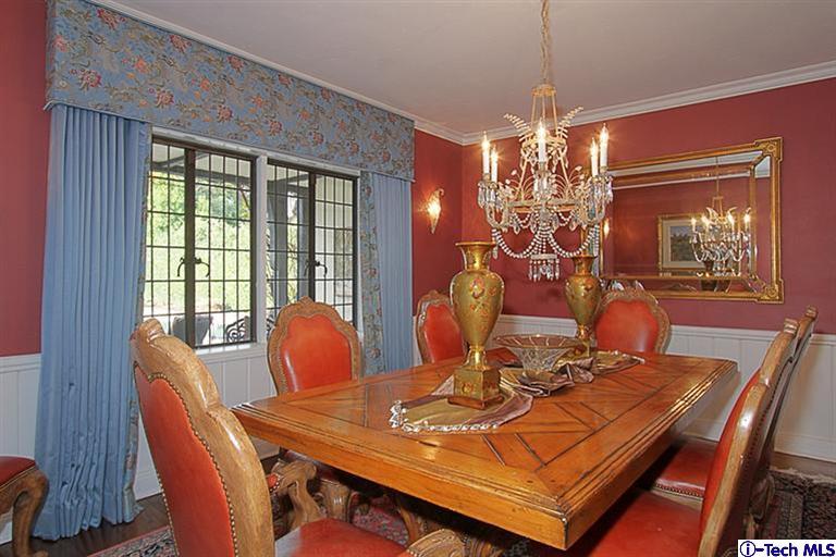 1895 Virginia Road San Marino, CA 91108 - Photo 13 of 45 a view of a dining room with furniture and chandelier