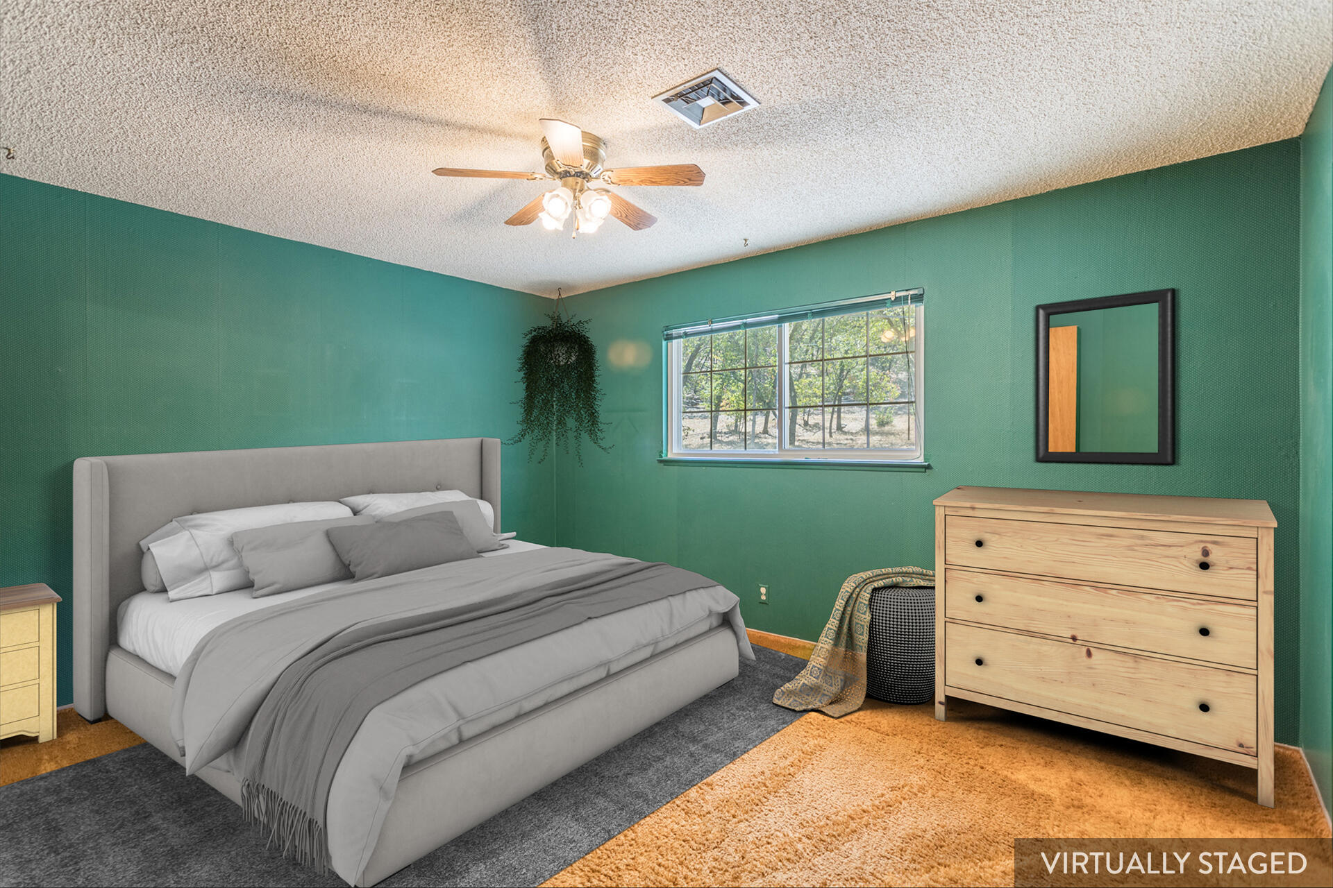 8850 Redbank Road Redding, CA 96001 - Photo 10 of 18 a bedroom with a bed and a dresser