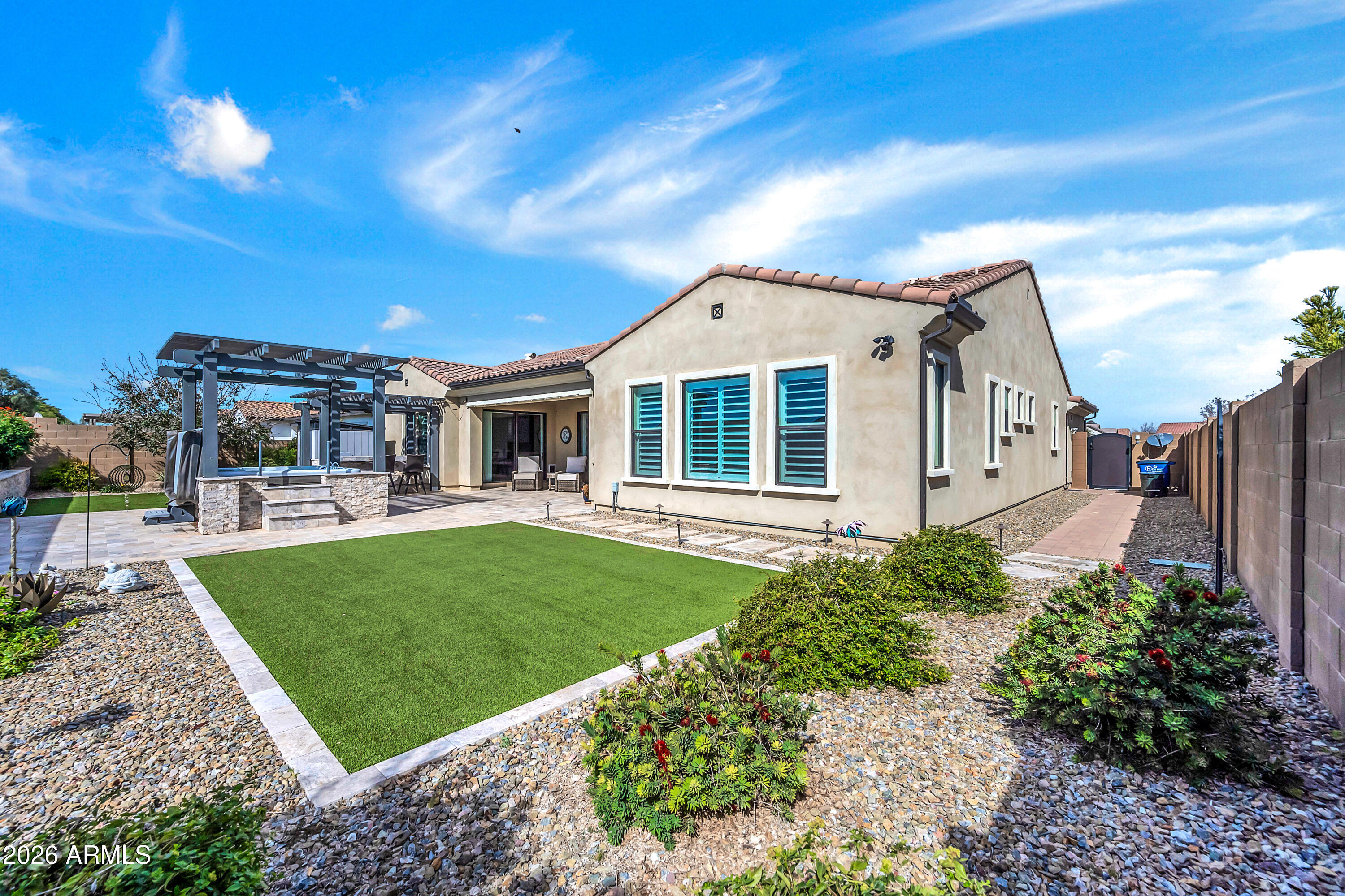 1867 East Gillcrest Road Gilbert, AZ 85298 - Photo 38 of 48 a front view of a house with a yard