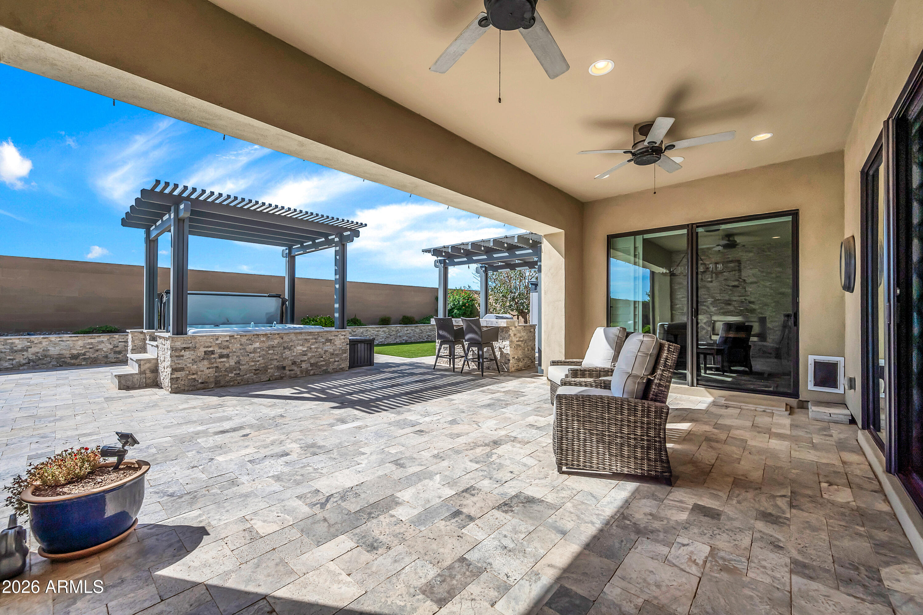 1867 East Gillcrest Road Gilbert, AZ 85298 - Photo 42 of 48 a lobby with furniture and floor to ceiling window
