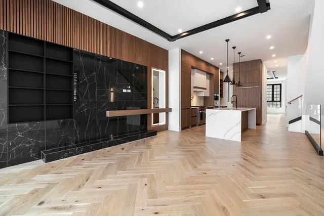 a view of a entryway of a room