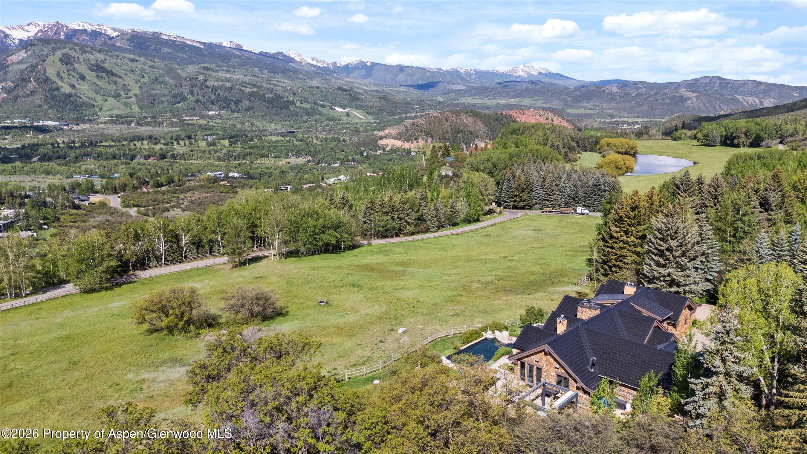 1682 Red Mountain Road Aspen, CO 81612 - Photo 41 of 42 Aerial with Open Space