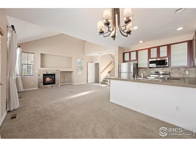 a view of kitchen and windows