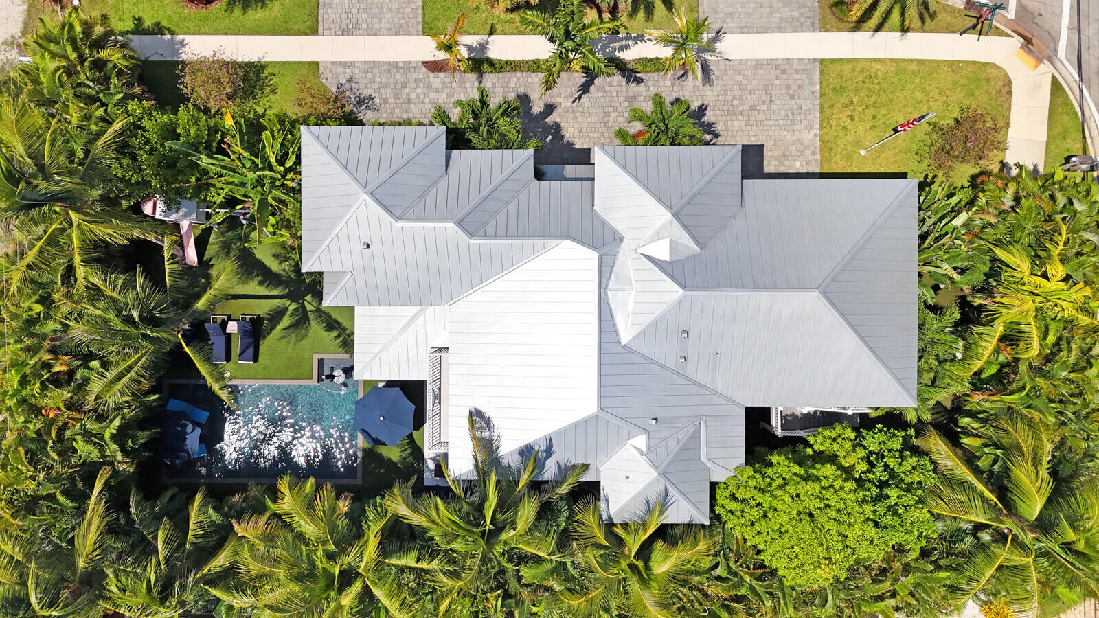 200 Northwest 10th Street Boca Raton, FL 33432 - Photo 61 of 76 an aerial view of a house with a yard and a large pool