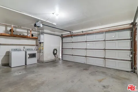 a view of a garage
