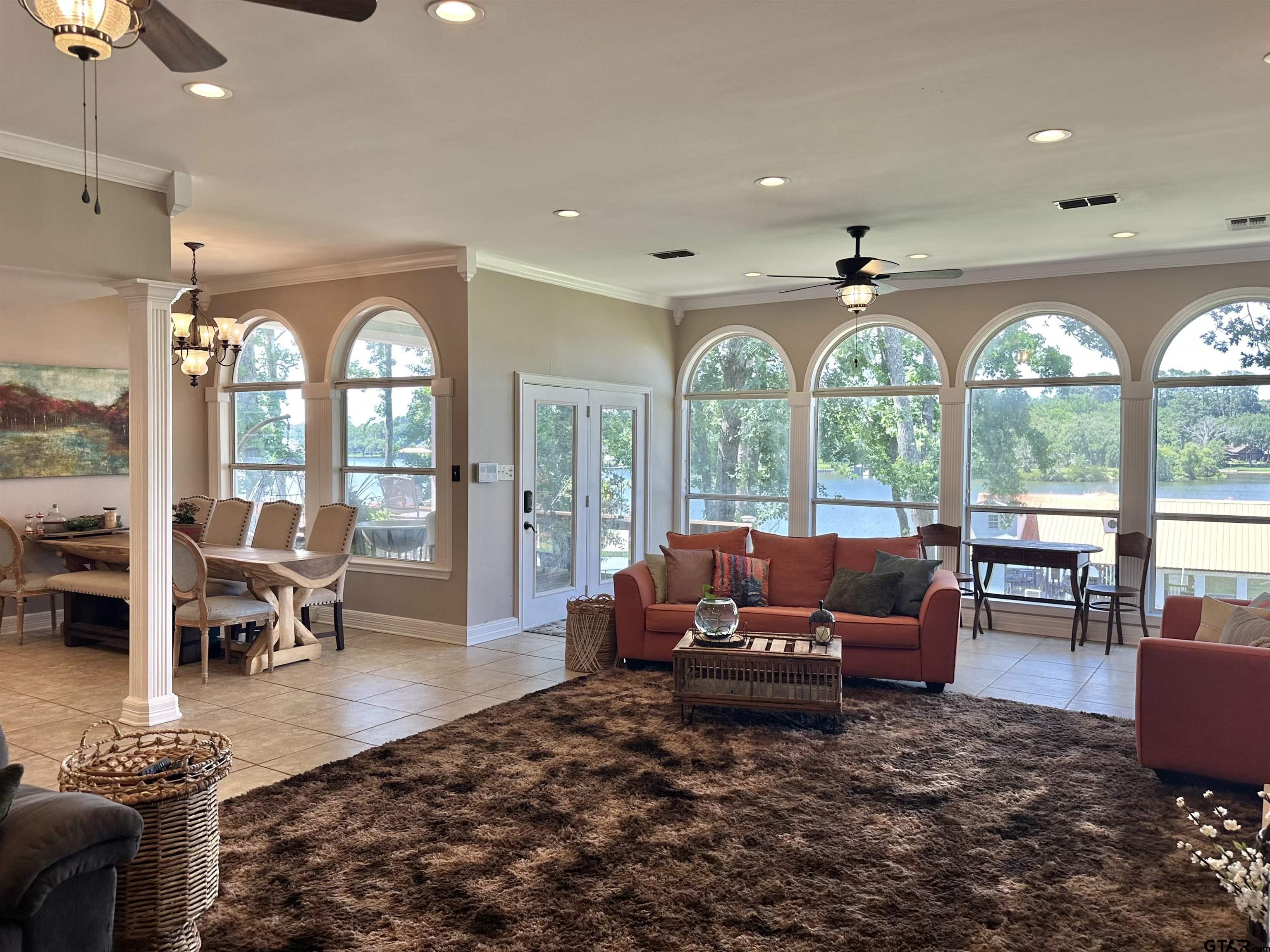 13449 South Hillcreek Road Whitehouse, TX 75791 - Photo 15 of 41 a living room with furniture and a large window