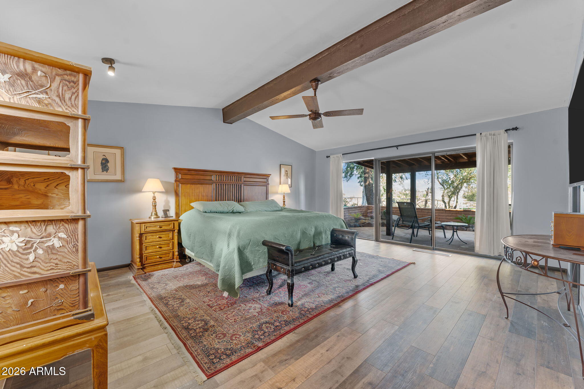 1349 North Forty Road Wickenburg, AZ 85390 - Photo 24 of 49 a living room with furniture and a wooden floor