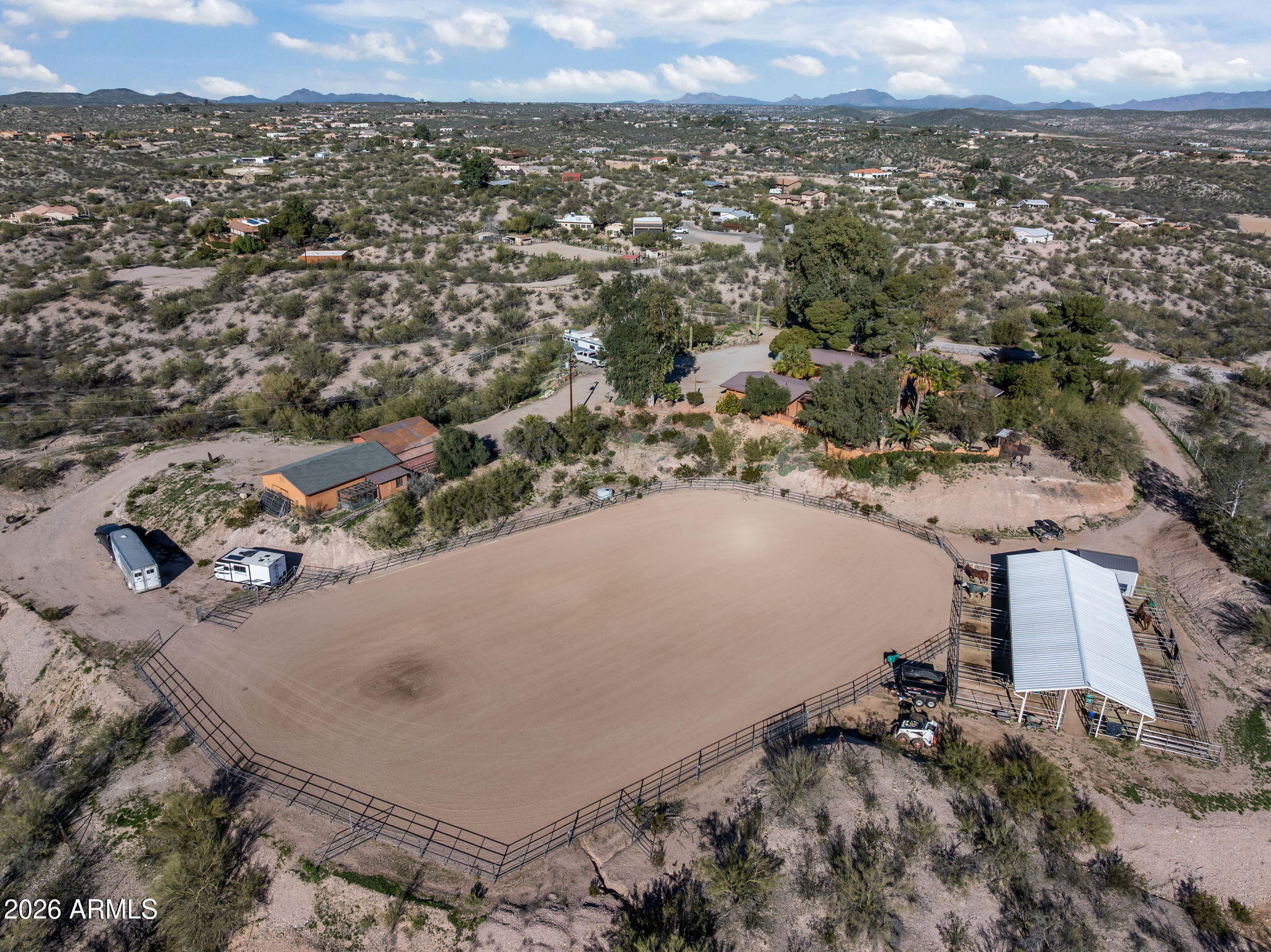 1349 North Forty Road Wickenburg, AZ 85390 - Photo 9 of 49 an aerial view of a house