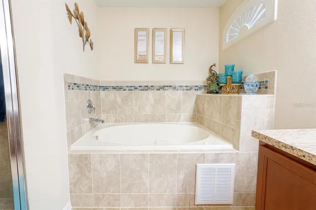 a view of a backyard with a garden