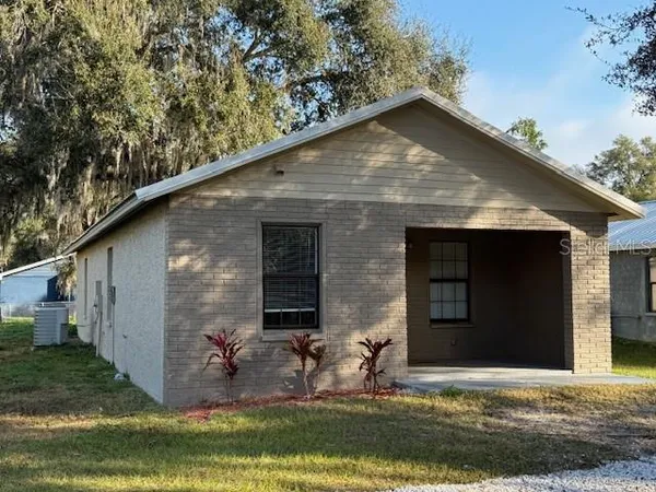 a backyard of house with yard