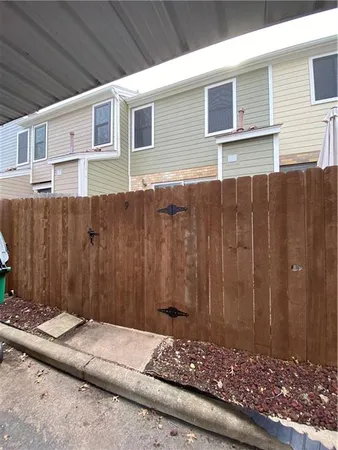 a view of a outdoor space with seating area