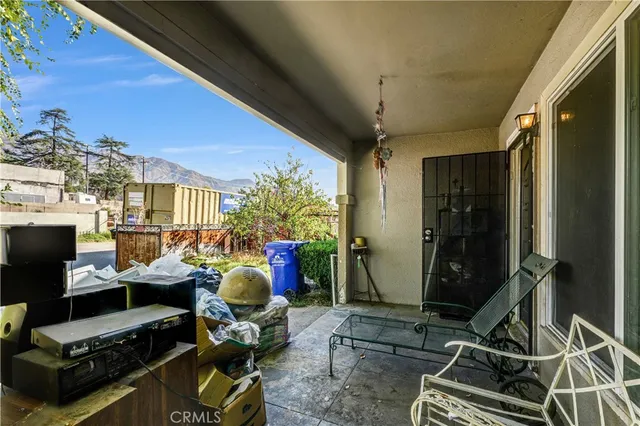 a room with furniture