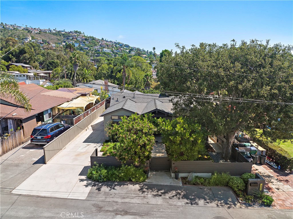 461 Shadow Lane Laguna Beach, CA 92651 - Photo 45 of 54 an aerial view of a house with a garden