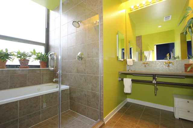 1910 South Indiana Avenue, Unit 321 Chicago, IL 60616 - Photo 14 of 25 a bathroom with a sink and a mirror